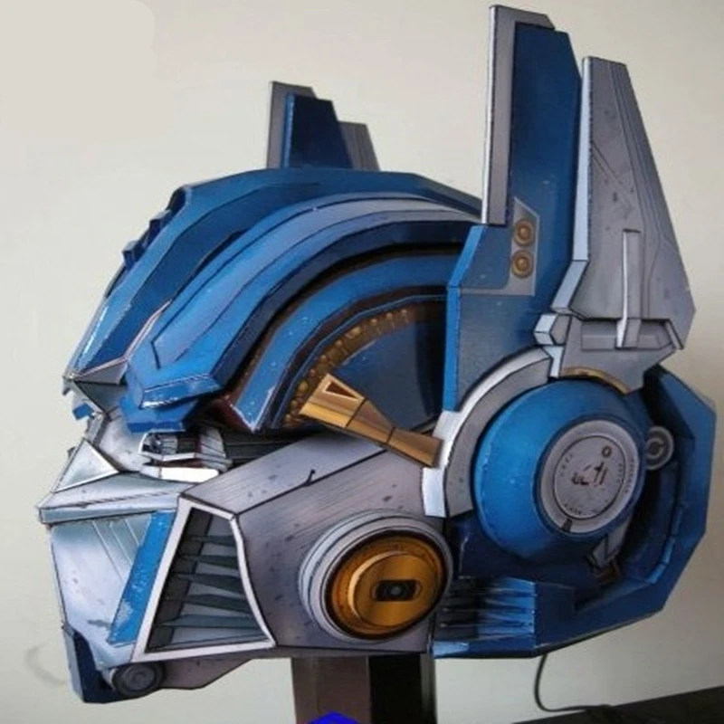 Head 3D Paper Model DIY Manual Film Television Transformation Car Robot Toys Prime Gift For Kids Headgear Paper helmet Anime