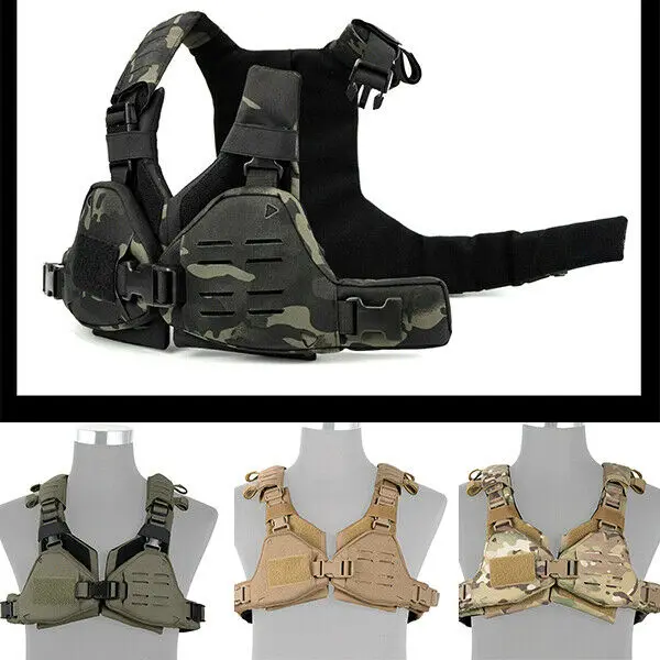 Sexy Women Paintball Tactical Molle Vest Bikini Chest Rig Quick Release For Women