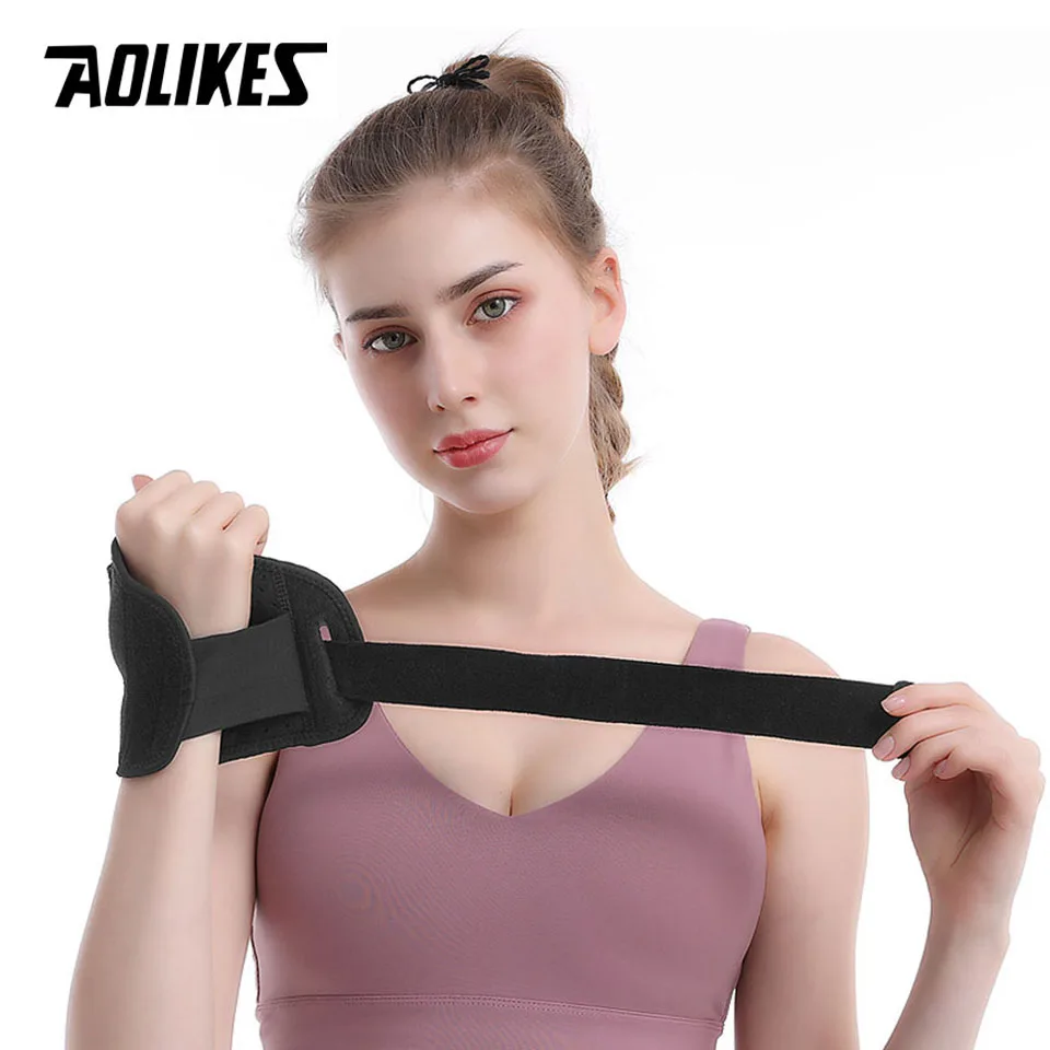 AOLIKES 1PCS Da Polso Brace Support Distorsione Avambraccio Splint Banda Strap Wristband Supporto Per Polso Sollevamento Pesi Palestra di Formazione