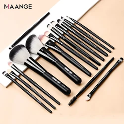 MAANGE 15/22Pcs Beauty Makeup Brushes Set Cosmetic Foundation Powder Blush Eye Shadow Lip Blend Make Up Brush Tool Kit Maquiagem