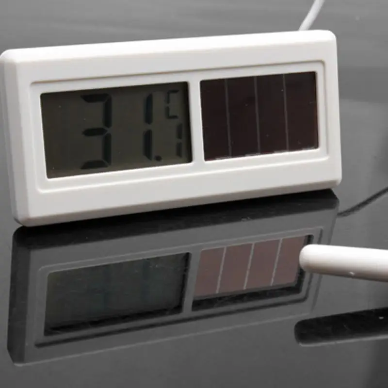 Termómetro Digital Solar LCD impermeable, Sensor de hidrotermógrafo con Cable, 1M