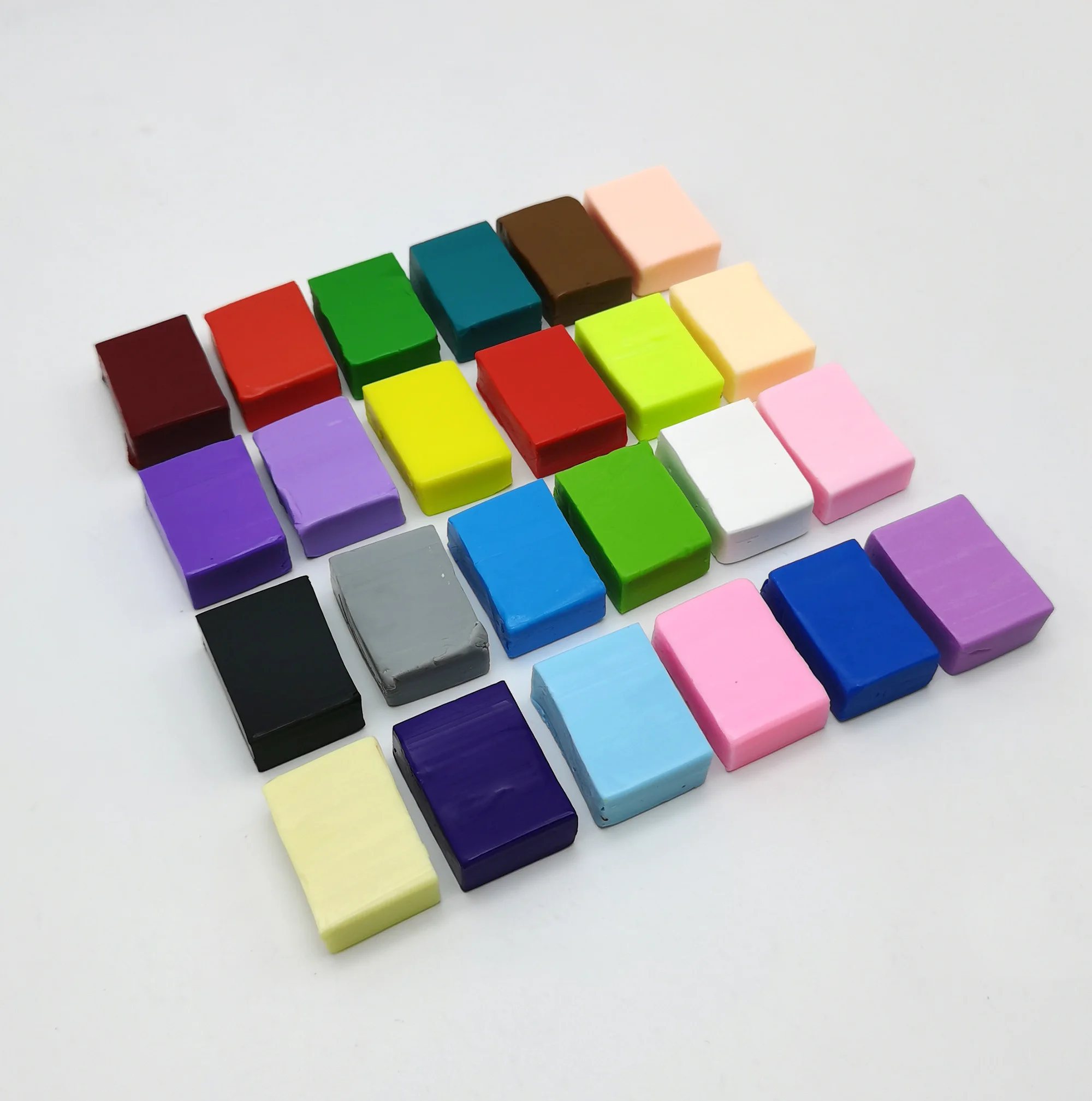 Worldwide Sells Popular Flexible Durable Strength Oven Bake Polymer Clay Polyclay Kids Clay Gifts 24 Color 10g Block