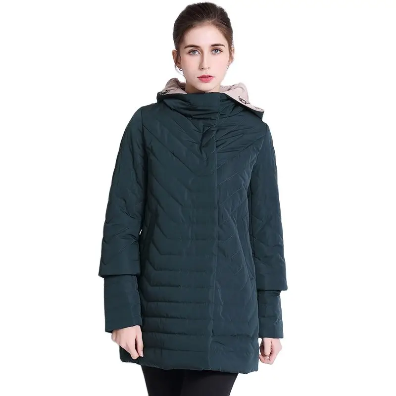 

2022 Thin Women's Coat Spring Autumn Women's Fashion Windproof Parkas Female Hood Jacket New Large size Outwear Hot Sale