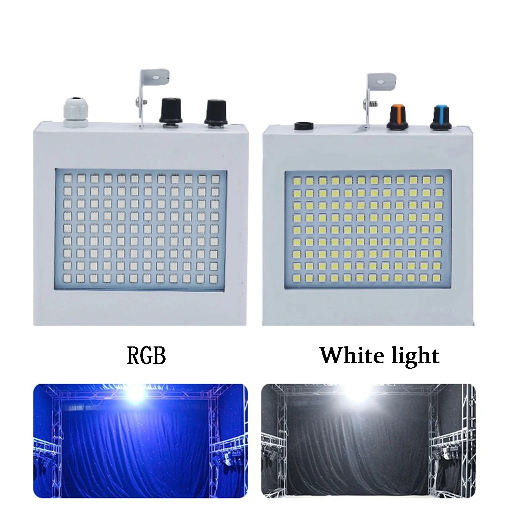 108 LED Mixed Flashing Stage Lights Remote Sound Activated Disco Lights for Festival Parties Lights Wedding KTV Strobe Lights