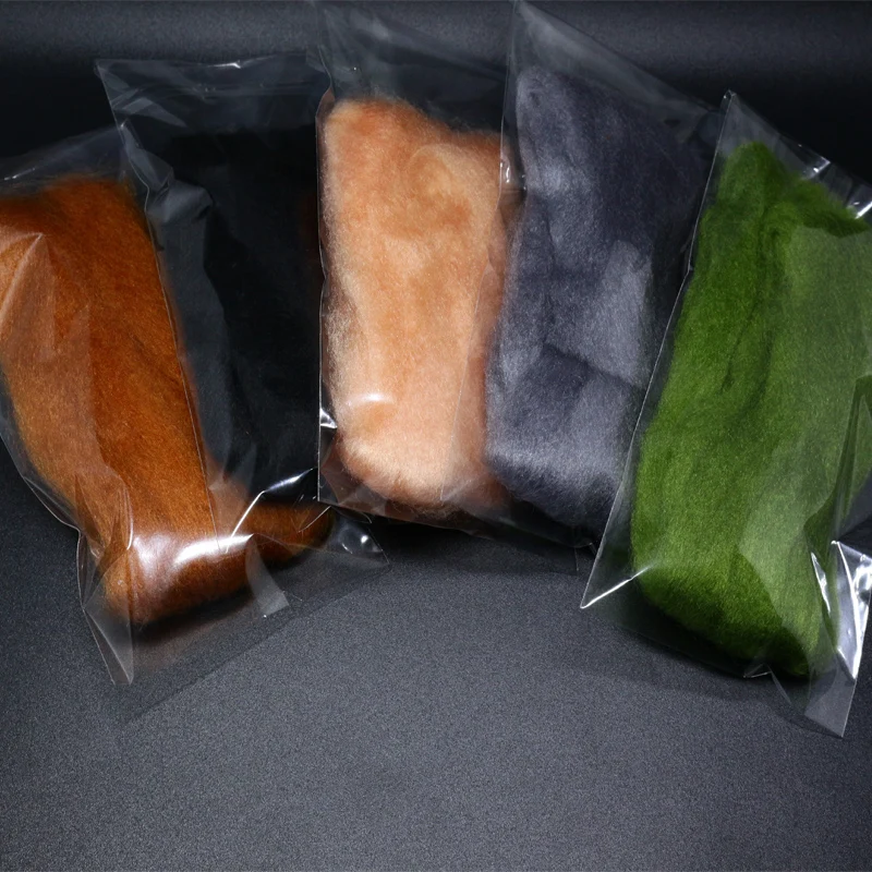 RoyalSissi 2packs premium fly tying Egg Yarn minnowfish lure fluff synthetic fibers salmon trout fly pattern fly tying materials