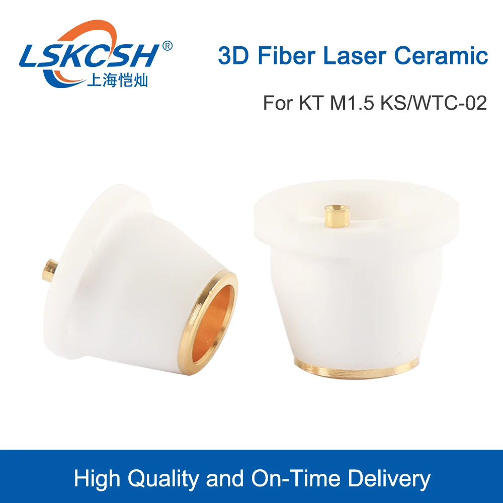 LSKCSH High Quality Fiber Laser Ceramic  Nozzle Holder For  3D Laser Cutting Machines  KT M1.5 KS P0491-130-00001  WTC-02