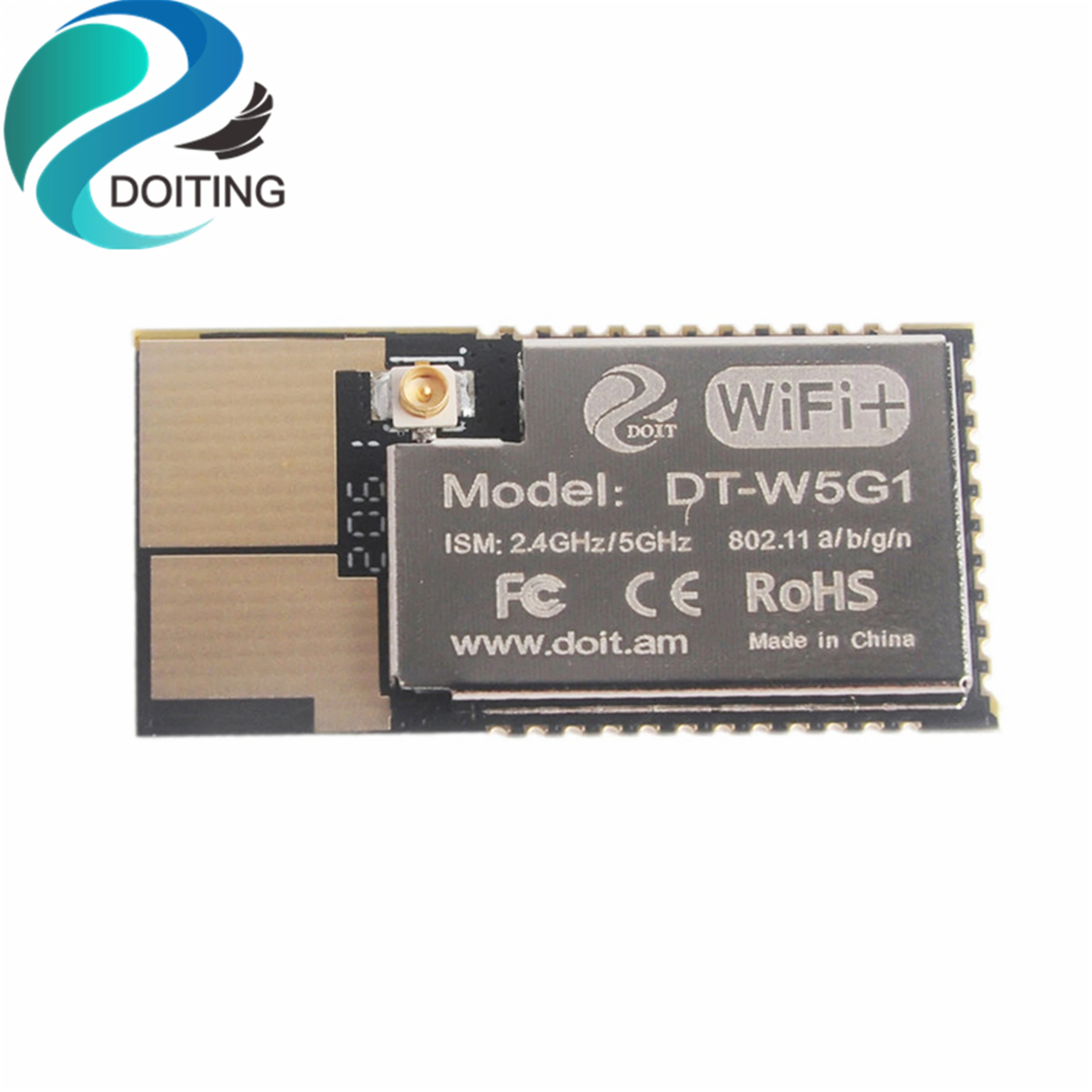 DOITING 2.4G + 5.8G Dual-Band ชิป DT-W5G1โมดูล WiFi Internet Of Things/WIFI ทางเทคนิค/smart Home/อุตสาหกรรมเกรด5G โมดูล