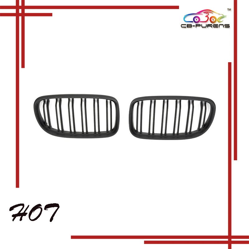 2008-2012 For BMW 3 Series E90 ABS Grille Pair Car Matt Gloss Black Style Front Kidney Double Slat Grill 2 PCS/SET