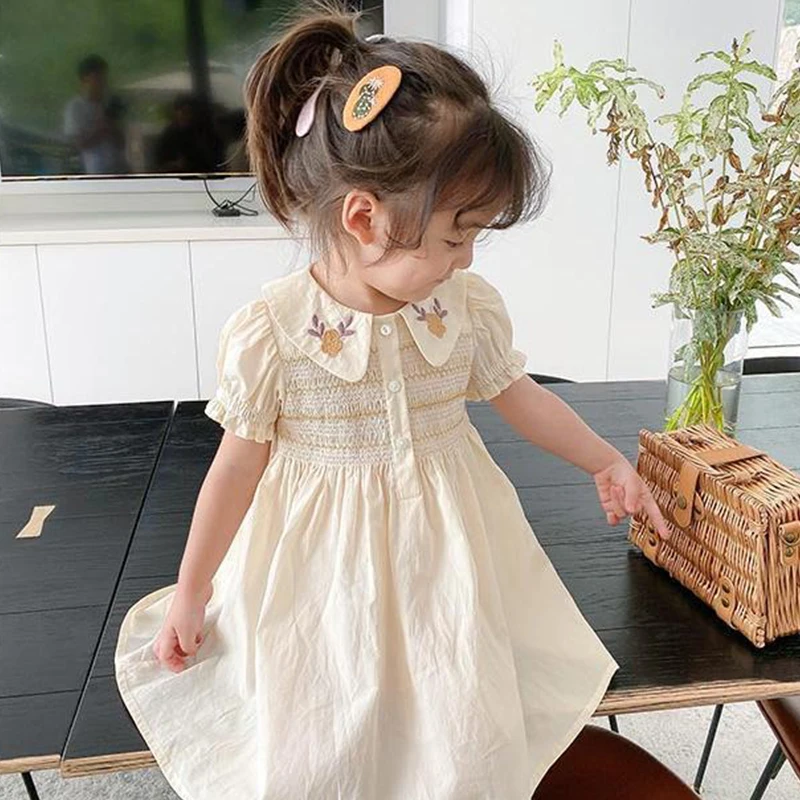 1-7Y Children Clothing Girls Summer Dress 2021 New Casual Fashion Children\'s Princess Dress Baby Flower Kids Dresses Clothes