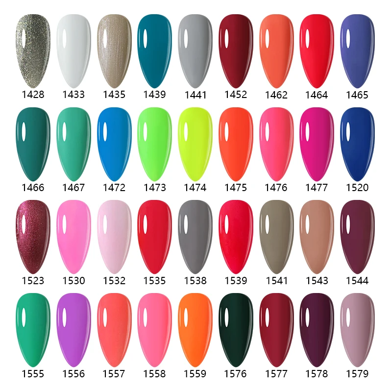 NAILCO 15ml Fresh Series Gel Nail Polish Design UV&LED Nail Gel Spring Summer Color Vernis Nail Art Glitter All For Manicure Set