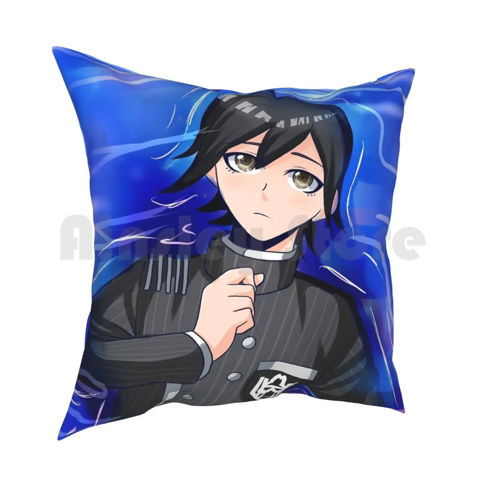 Shuichi Saihara Pillow Case Printed Home Soft DIY Pillow cover Danganronpa Dangan Ronpa Ndrv3 Shuichi Saihara Saihara