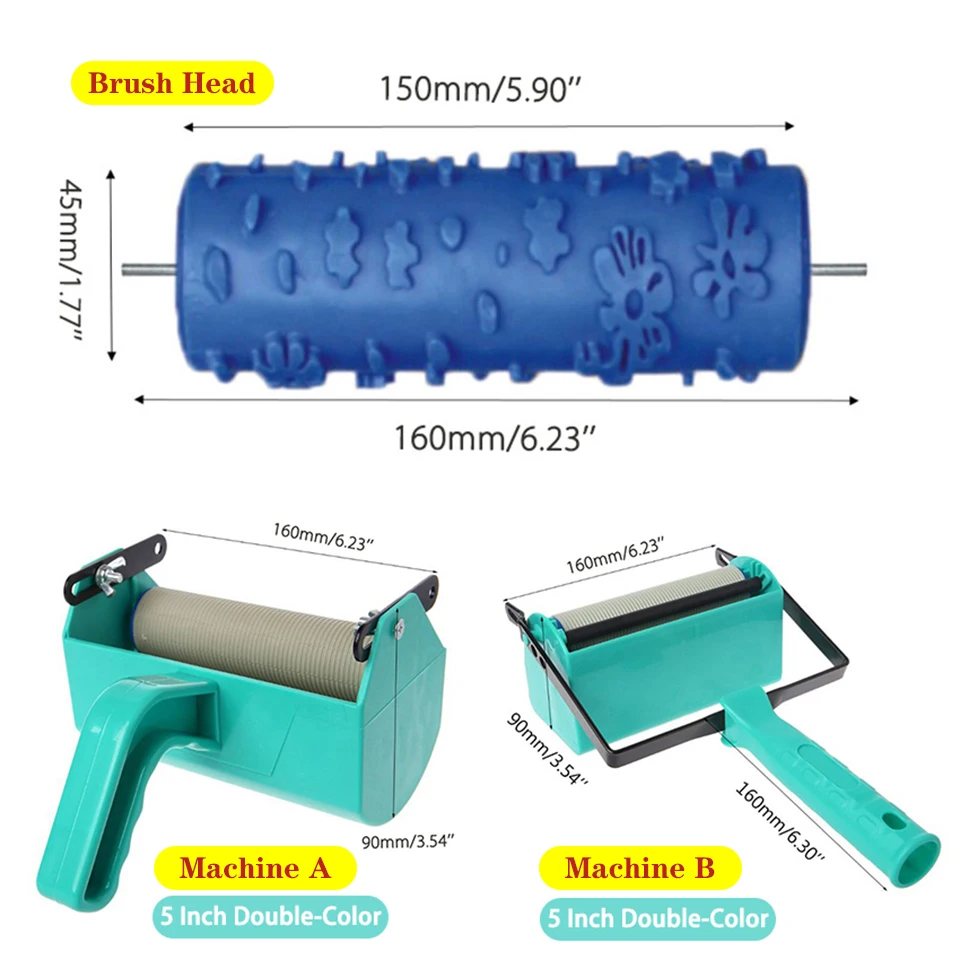 Roller And Patterned Paint Machine Wall Tools 5\