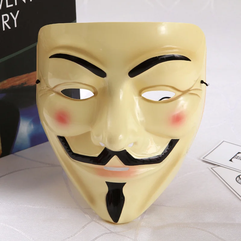 V for Vendetta Mask Multiple Colour Cosplay Mask Anonymous Movie Guy Fawkes Halloween Masquerade Party Smile Mask Joker Mask