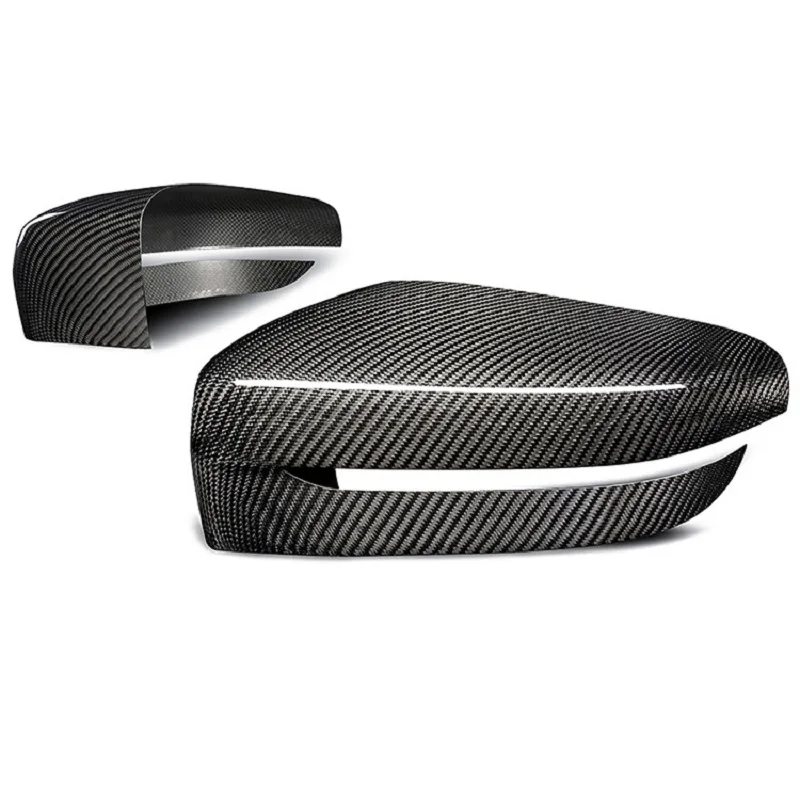 Dry Carbon Fiber Car Review Mirror Cover Caps Fit for BMW G20 G32 G30 G38 G11 G12 2017+  Add On Style