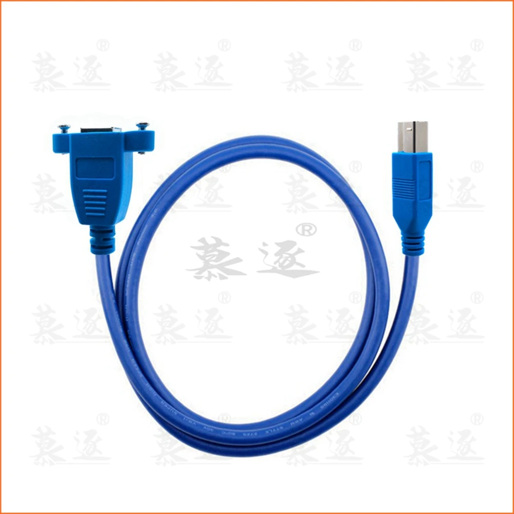 USB 3.0 Back Panel Mount B Type Female To Right Angled 90 Degree B Type Male Extension cable 0.5m