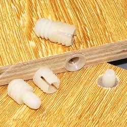 40pcs Hidden cabinet connector nylon Combination furniture fitting right angle Connecting Pin Bolt thread insert Fastener Screw