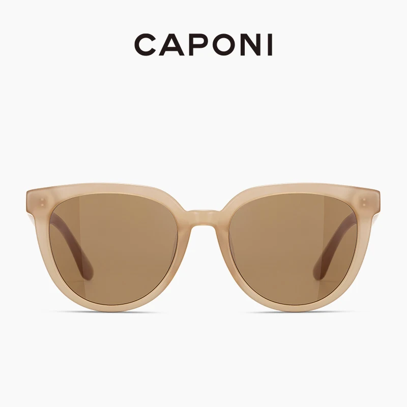 CAPONI Fashion Women Sunglasses Korea Brand Desinger Vintage Eyewear Muticolor Retro Superstar Sun Glasses For Female CP31031