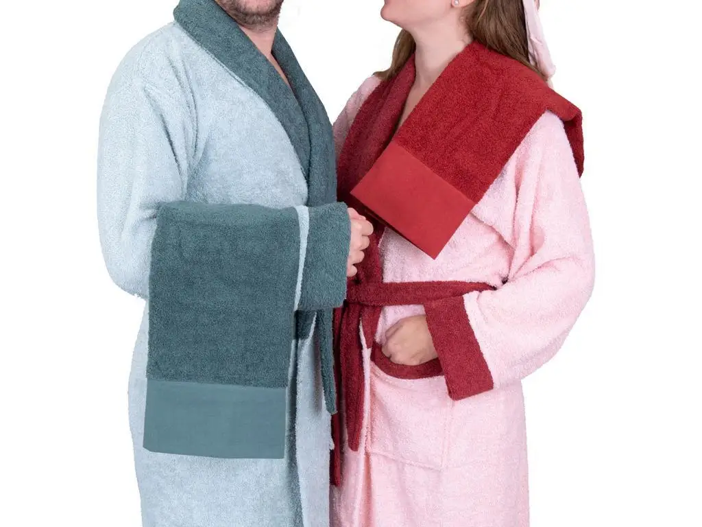 Çeyizdiyarı True Match Cotton Bathrobe Set Basswood Pink