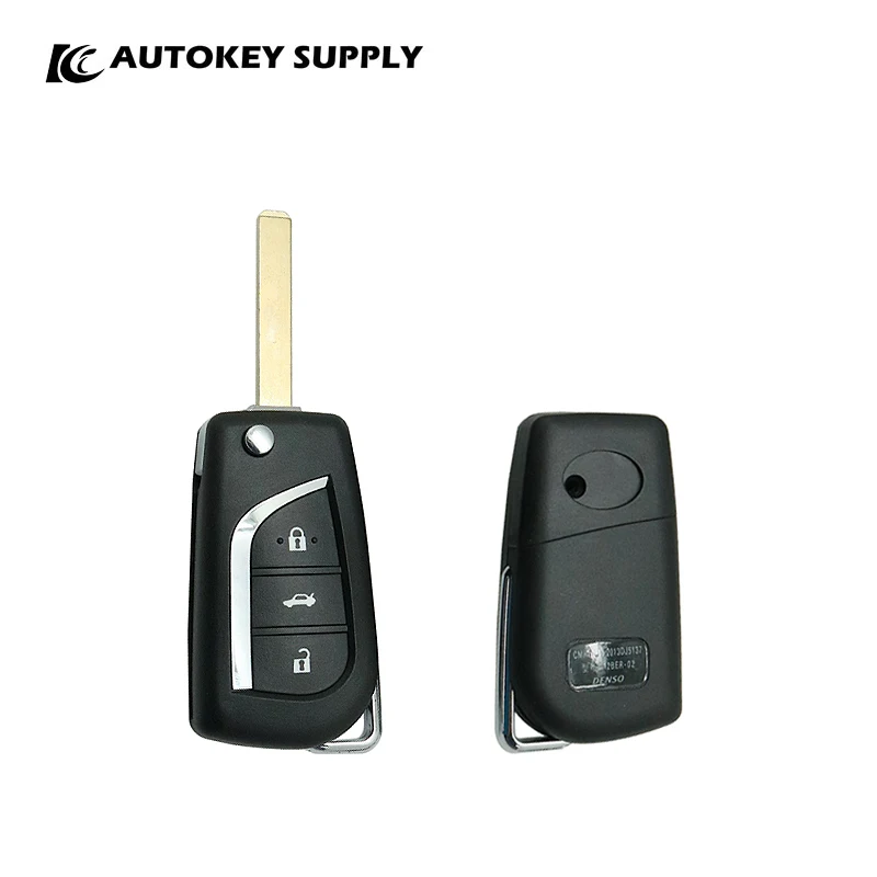 

2007-2015 For Toyota Corolla 3 Buttons Remote Flip Key Shell Autokeysupply AKTYF117