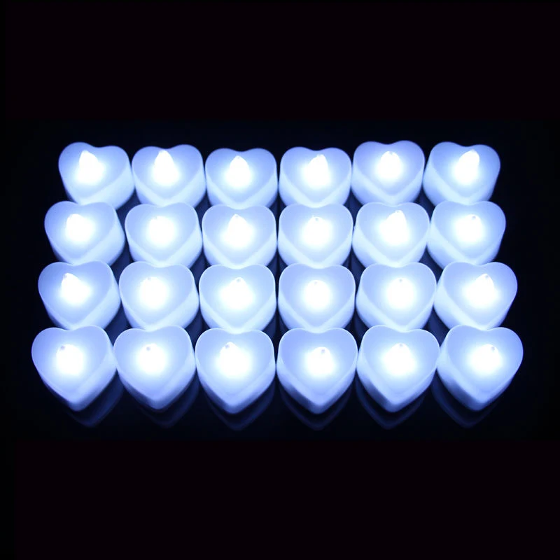 24 Pack Realistic and Bright Bulb Battery Operated Flameless LED for  wedding party Valentine's Day Confession decorations