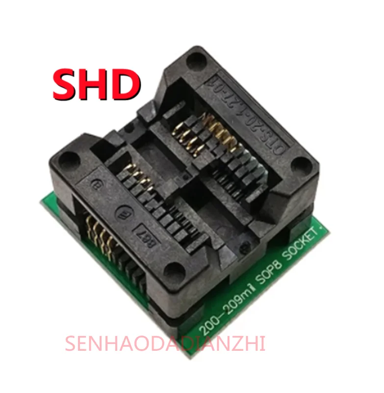 SOIC8 SOP8 to DIP8 Wide-body Seat Wide 150/200mil Programmer Adapter Socket Blue SA602 IC Test Conversion Burner