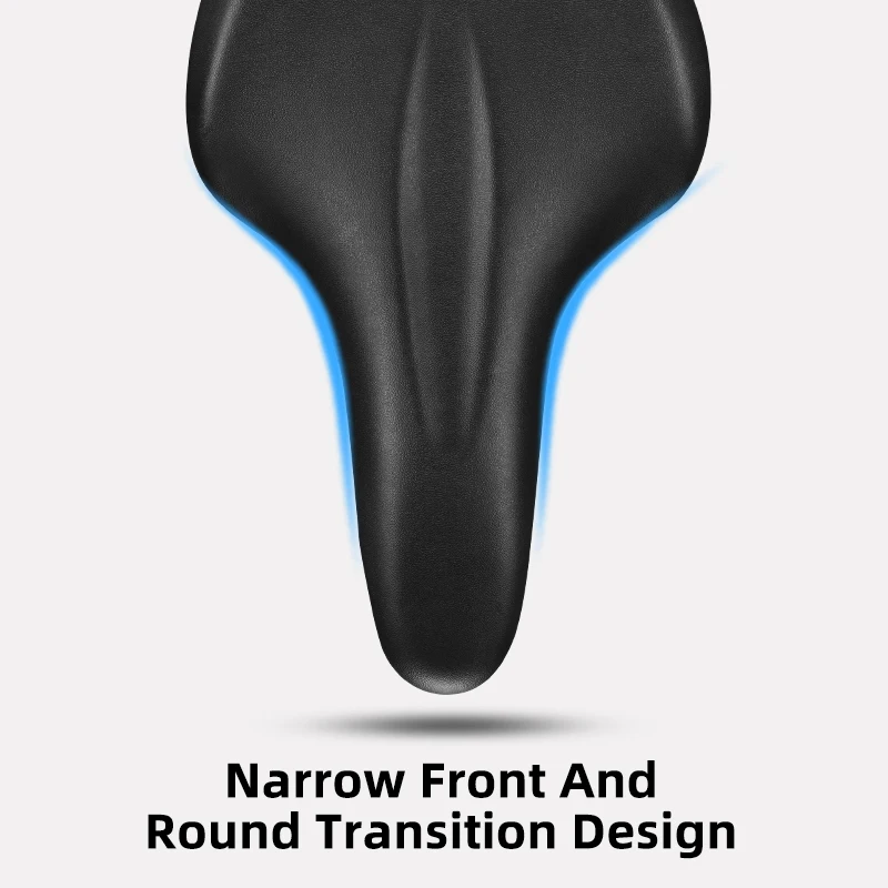 ROCKBROS Bicycle Saddle PU Shockproof Comfortable 172MM Widened Tail Removable Clip Women Men MTB Seat Saddle Bike Accessories