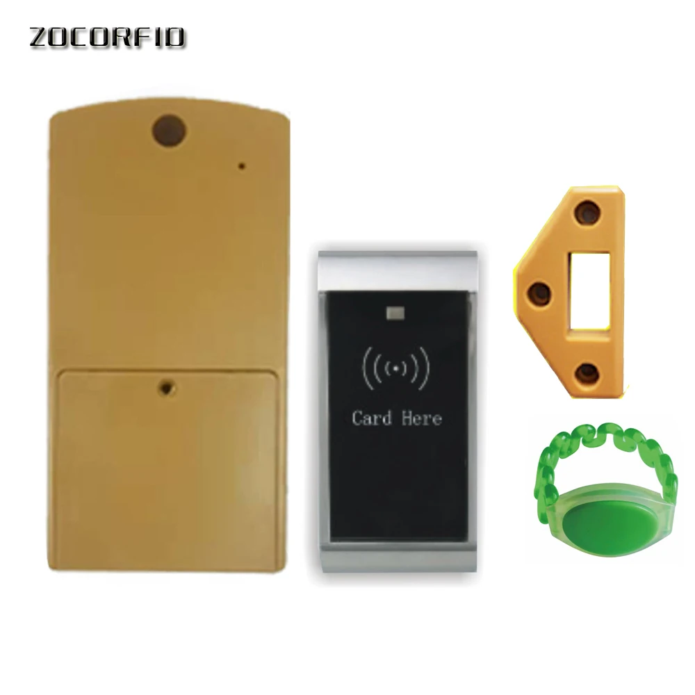 Long-term production of high quality 125KHZ swimming pool electronic lock /Furniture lock Free one RFID bracelet card