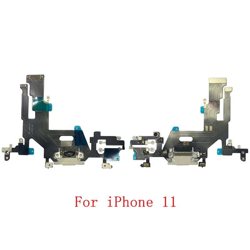 USB Charger Port Dock Connector Flex Cable For iPhone 11 Pro Max Charging with Microphone Repair Replacement Parts