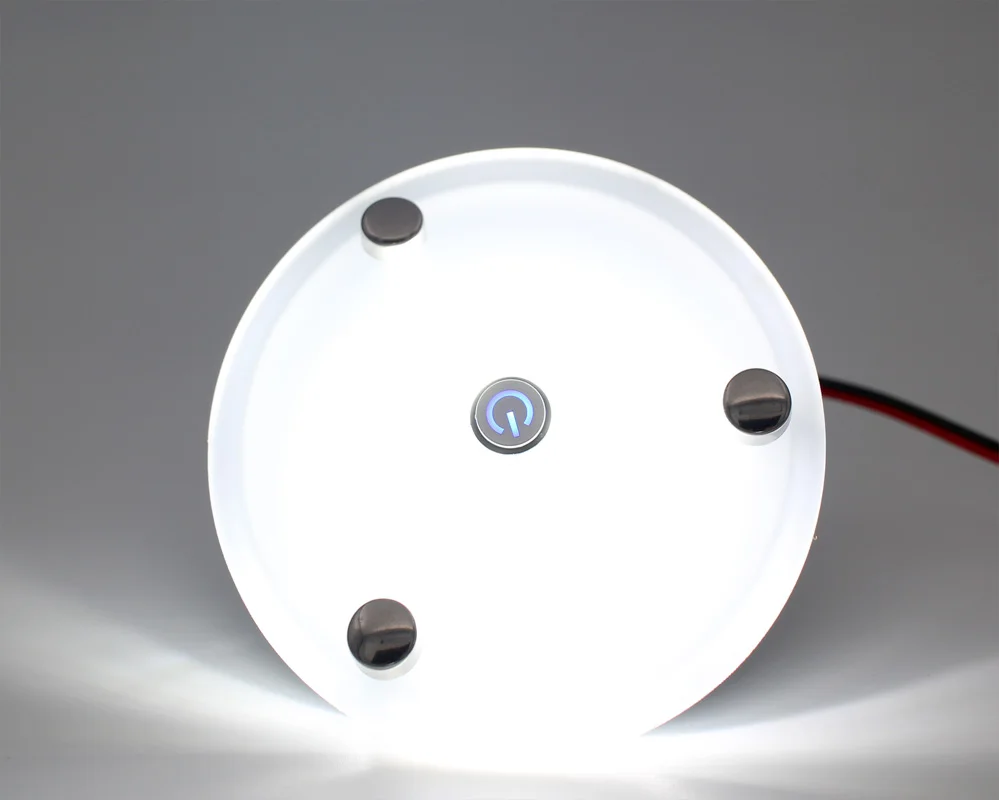 Förderung Neue 3.5 "LED Lampe 12V DC LED Rund Kristall Dach Decke Licht Caravan/RV/Wohnmobil/Marine