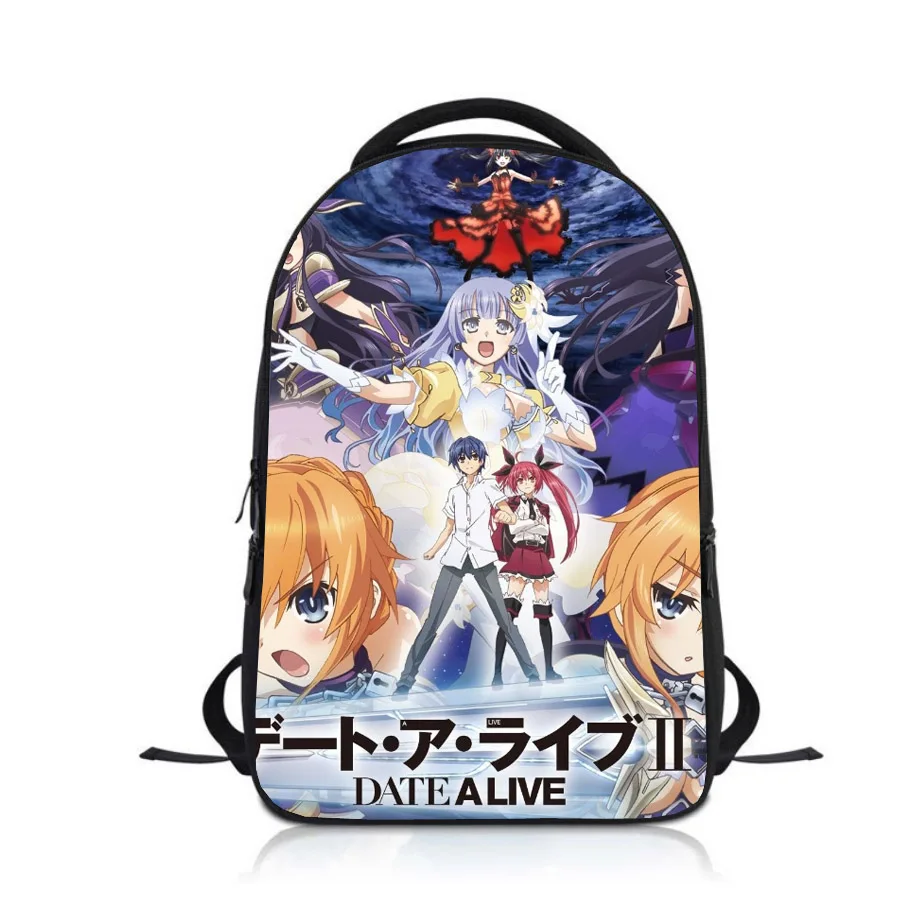 Anime Datum ein Live Studenten Rucksack Schule Tasche Kinder Cartoon Rucksack Jungen Mädchen Rucksack Bookbag Kinder Satchel