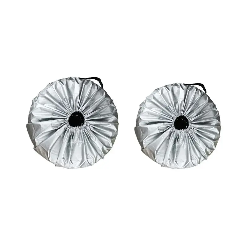 1PCS Tire Cover Case Car Silver Cloth Spare Tire Cover Storage Bags Carry Tire For Cars Wheel Protection Covers 4 Season