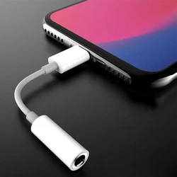 Para iluminación adaptador de auriculares para IPhone 11 12 13 14 Pro Max 12Mini SE 2020 XS XR X 8 7 + IOS a Cable de Audio auxiliar con conector de 3,5 Mm