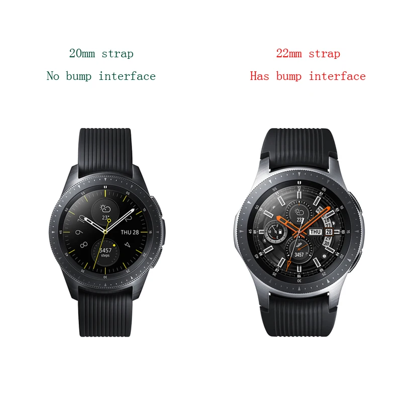 Correa de silicona de 22mm y 20mm para Galaxy Watch, correa deportiva de 46mm y 42mm para Samsung Gear S3 Frontier/Classic active 2 Huawei Watch 2