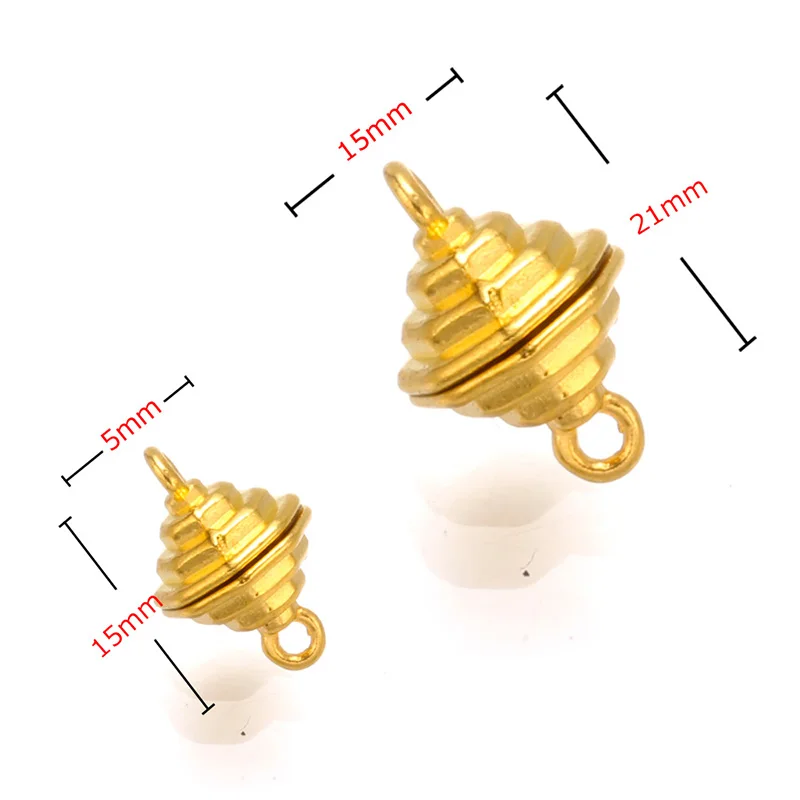 1pcs Tower magnetic Clasp bracelet Lock carved Connector Gold Silver Plated For Jewelry Making DIY Findings Accessories