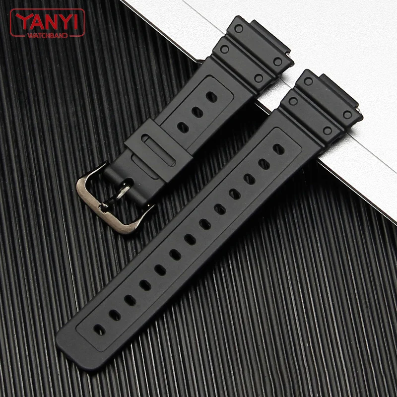 Plastic watch band for casio G-Shock DW-6900/DW9600/DW5600/GW-M5610 GA-2100/2110 DW-5000 GW-B5600 DW5025 5035 watch strap 16mm