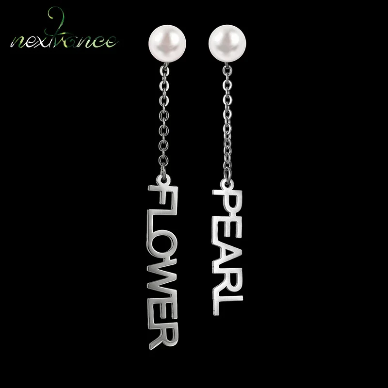 Nextvance New Arrive Customize Name Earring Personalized Stainless Steel Namplate Earring for Women Love Creativity Jewelry Gift
