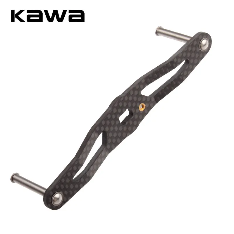 Kawa 1pc Fishing Reel Handle Carbon Fiber Handle For A/D/S Reel Accessory Hole Size 8x5/7x4mm Length 115mm 13g/pc