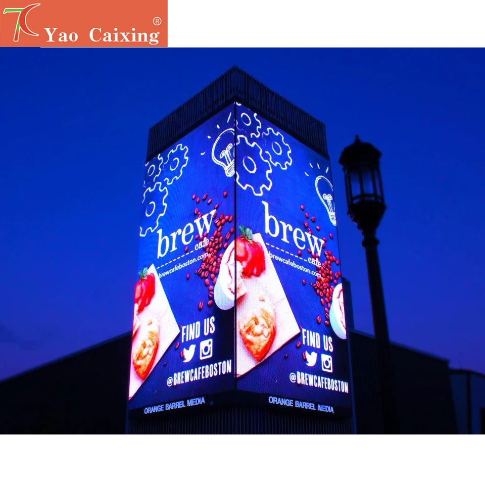 Free Installation Method of P5 smd outdoor iron cabinet full color led video wall for advertising