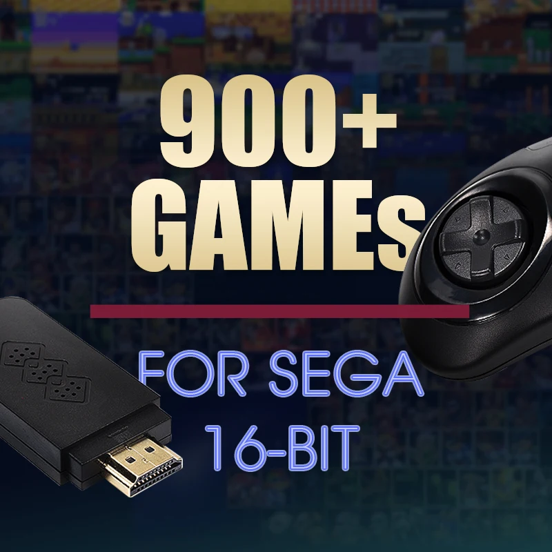 DATA FROG Y2 SG 16 Bit 4K Game Stick for MD Sega Mini Video Game Console HDMI-compatible 900+ Game for Sega Genesis/Mega Drive