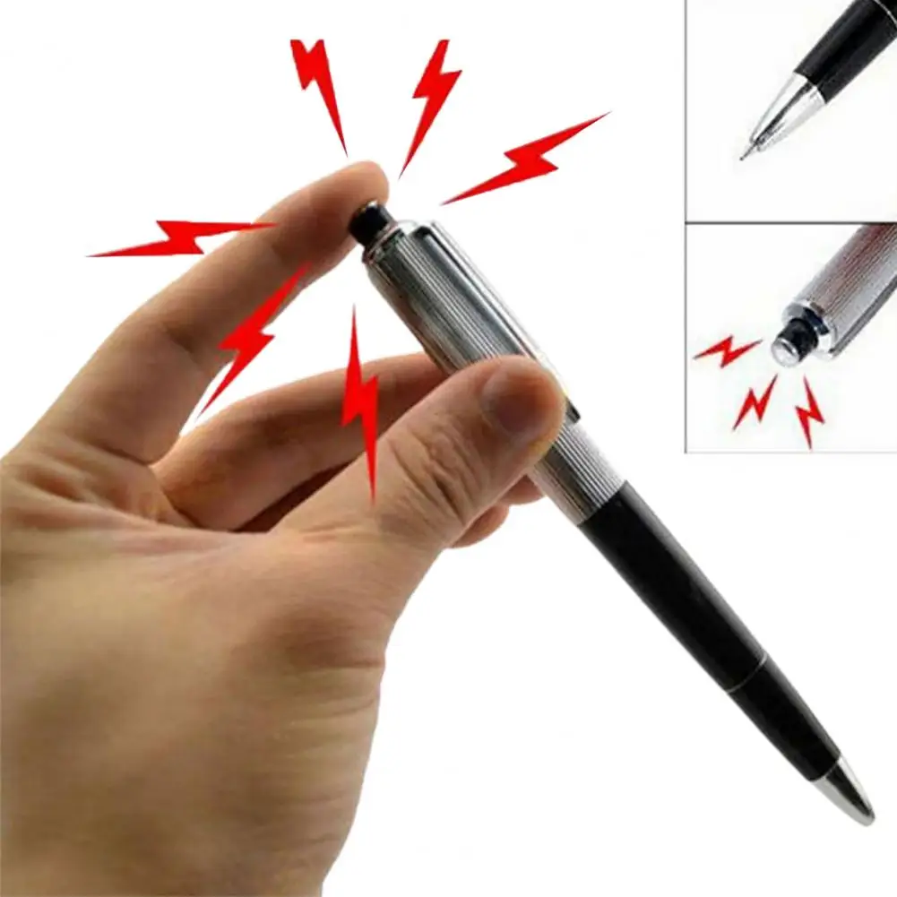 15cm Funny Pen Toy Interesting Surprising Shocking Practical Joke Toys  Home Office Storage Electric Pens