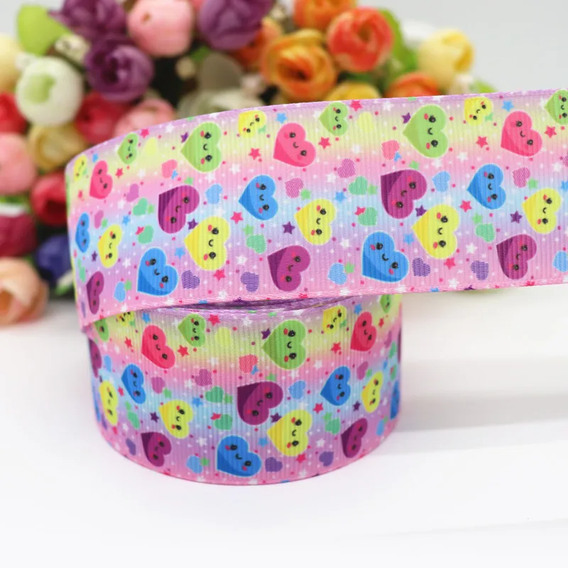 10 Yards 1,5'' 38MM Niedliche Bedruckte Grosgrain-Bänder für Haarschleifen DIY Handarbeitsmaterialien Y2020070701 – Detail 9