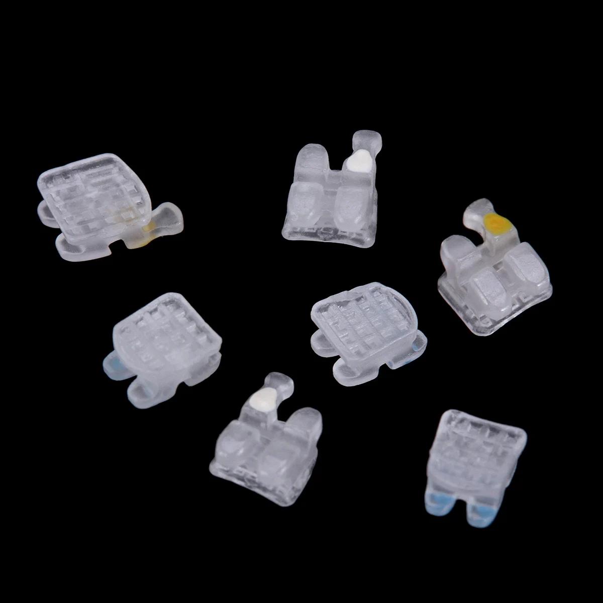 20 teile/schachtel AZDENT Dental Klammern Kieferorthopädische Keramik Zahnspangen Mesh Basis Roth MBT Slot 0,022/0,018 Haken 3 4 5 zahnmedizin Werkzeuge – Detail 8