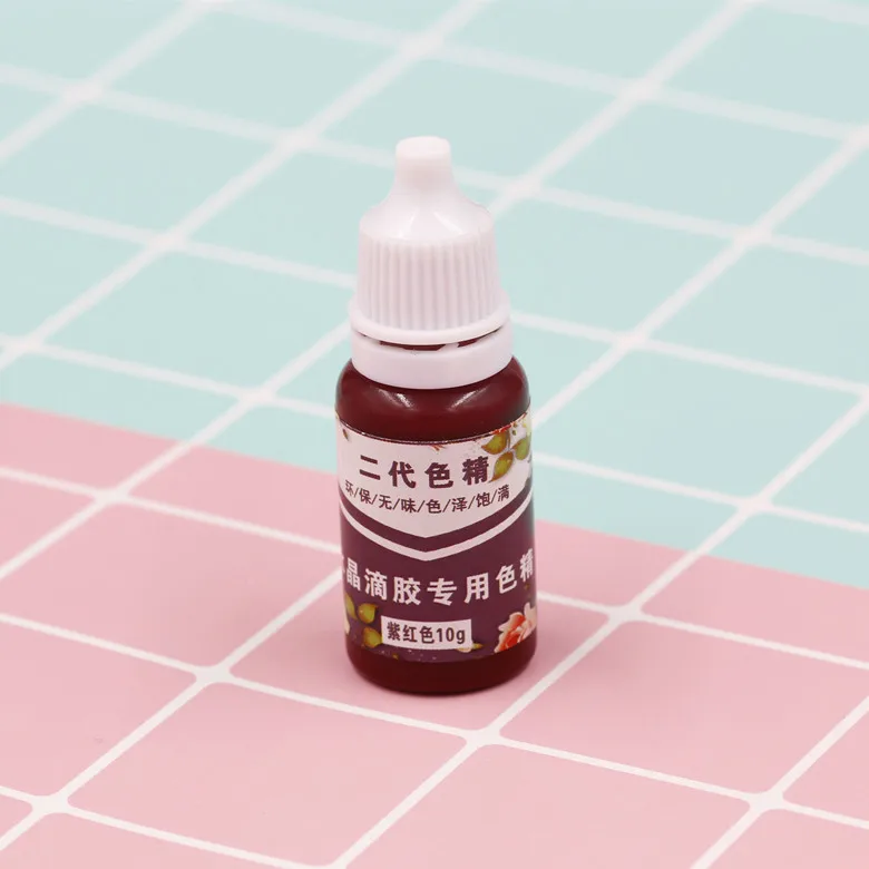 Diy manualidades hacer epoxi resina pigmento para Diy epoxi de cristal vientre plano concentrado resina colorante para producción de joyas artesanales 10ml