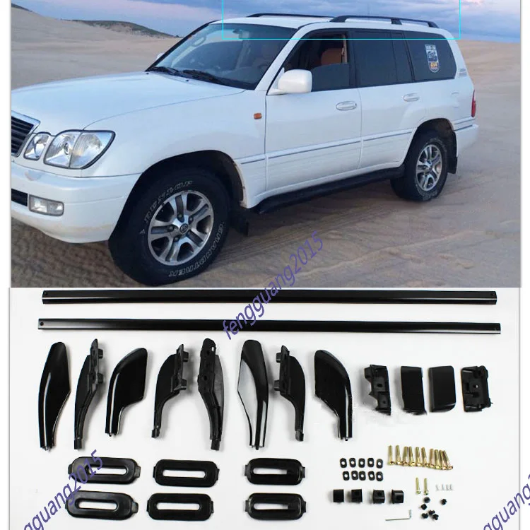 

Для Toyota Lexus LX470 1998-2007 черные направляющие багажника на крышу багажник