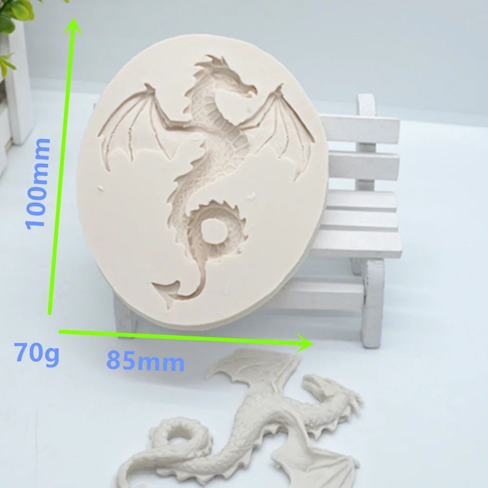 Luyou 3D Dragon Silicone Resin Molds Pastry Fondant Mould Wedding Cake Decoration Tools Kitchen Baking Accessories