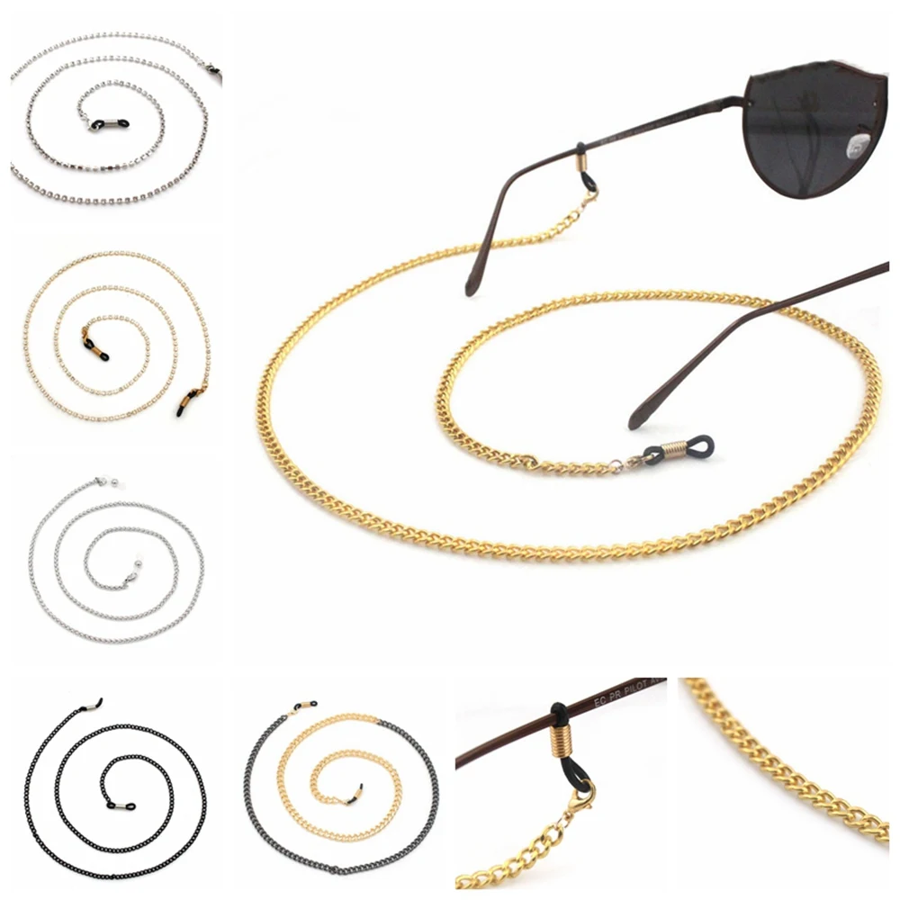 

10 шт./лот Модные Простые металлическая цепочка для солнцезащитных очков шнур на шею держатель шнурок для очков оптовая продажа