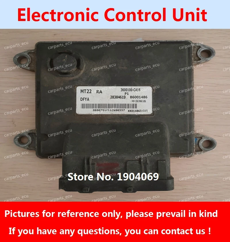 Материнская плата двигателя B6001486 3600100-CA16 28384619 MT22 ECU B6001357 28147280 28478092 3600100-CA18 для автомобиля Dongfeng Sokon