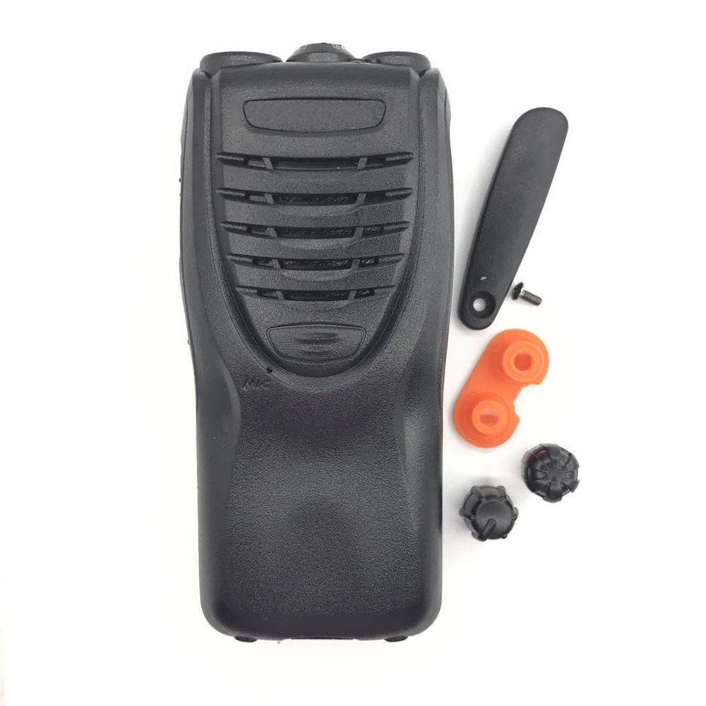 

Black Front Housing Case Cover Knob Dust Cover Repair Kit For Kenwood TK3307 TK3302 TK2307 TK2302 Radio Walkie Talkie