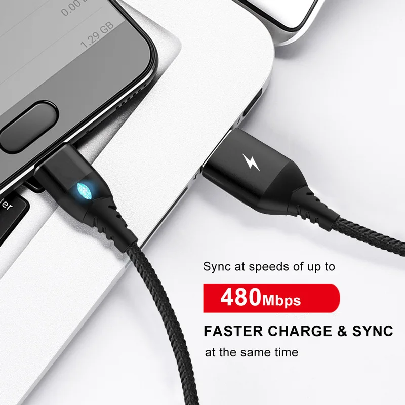 Oppselve Micro USB Charging Phone Android Data Cable Magnetic Fast Cable For iPhone Xiaomi Huawei Mobile Magnet Charger Wire 3A