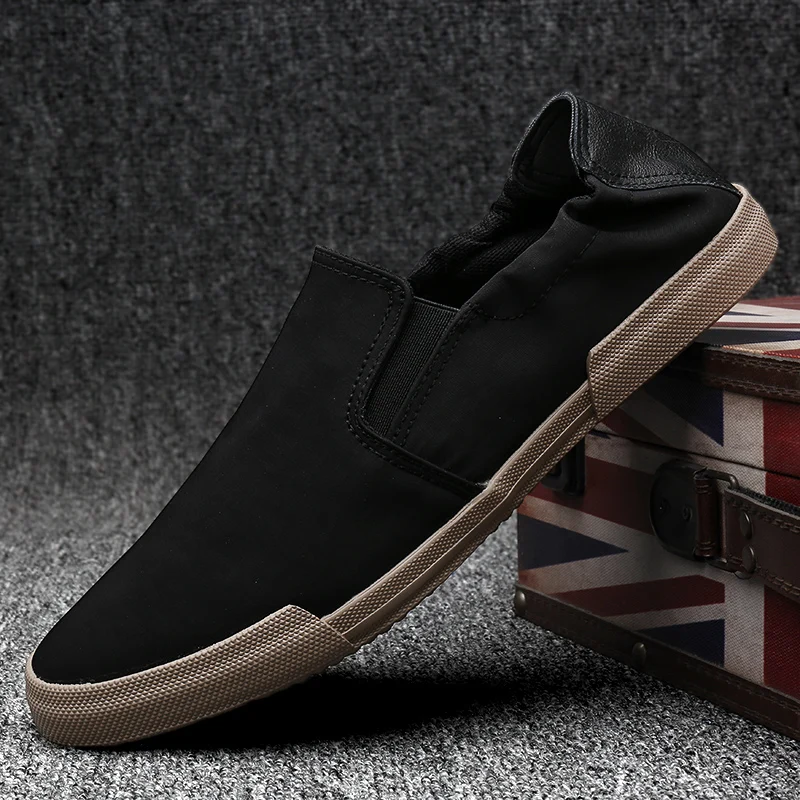 Brand New Men\'s Vulcanized Shoes 2022 Spring Korean Fashion Casual Trendy Loafers Breathable All-match Canvas Men Flats 20238M